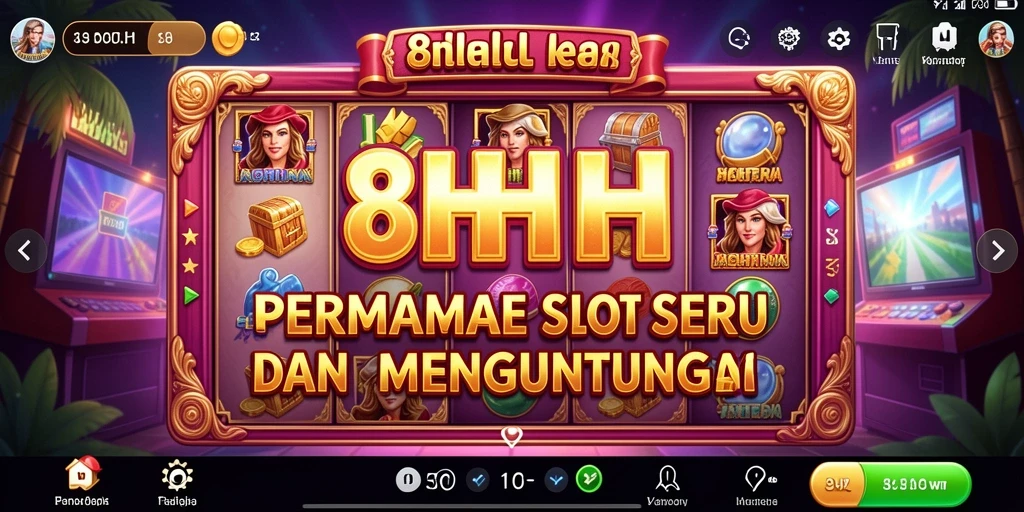 Tampilan gameplay Slot penuh warna dan menarik di 8HHH.