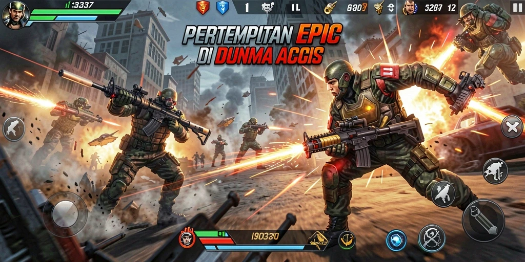 Tampilan aksi mendebarkan dalam permainan 93337.