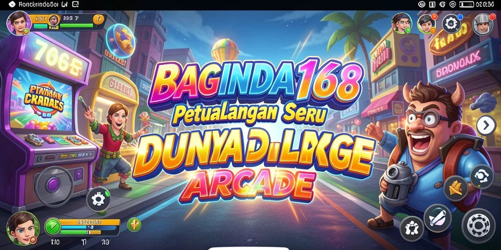 Screenshot utama BAGINDA168 menampilkan aksinya dalam gameplay arcade yang seru.