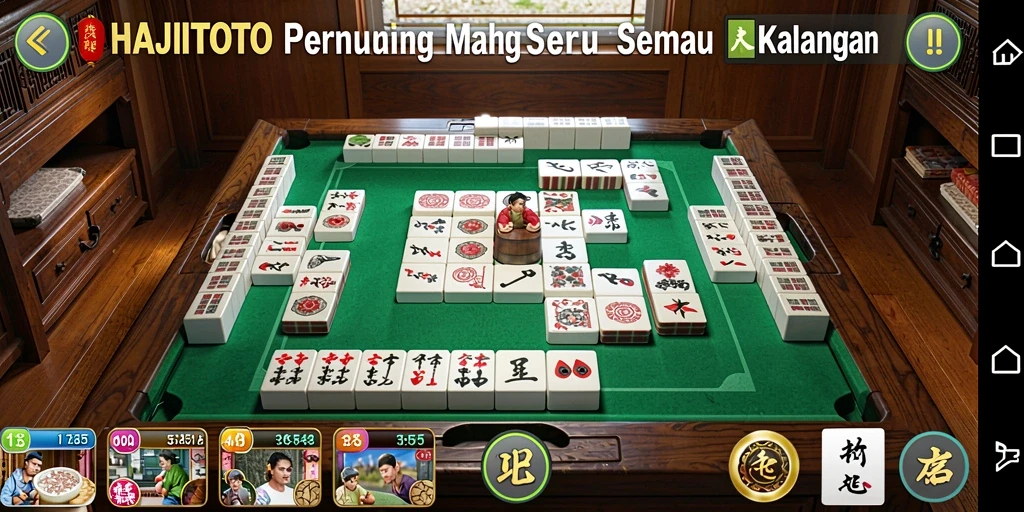 Tampilan gameplay menarik dari <strong>HAJITOTO</strong> yang menampilkan tantangan Mahjong.