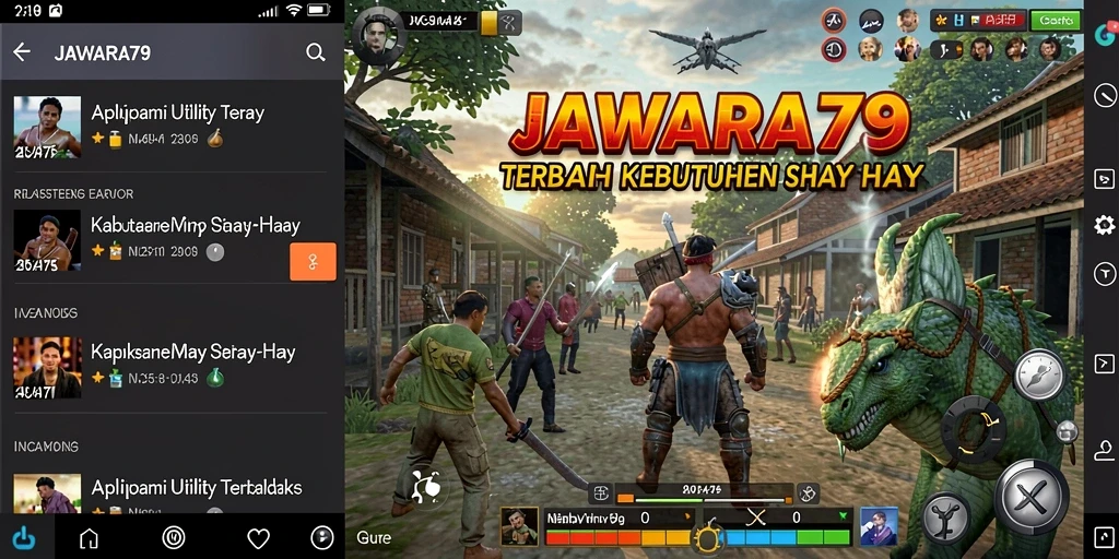 Tampilan antarmuka JAWARA79 yang memudahkan pengguna.