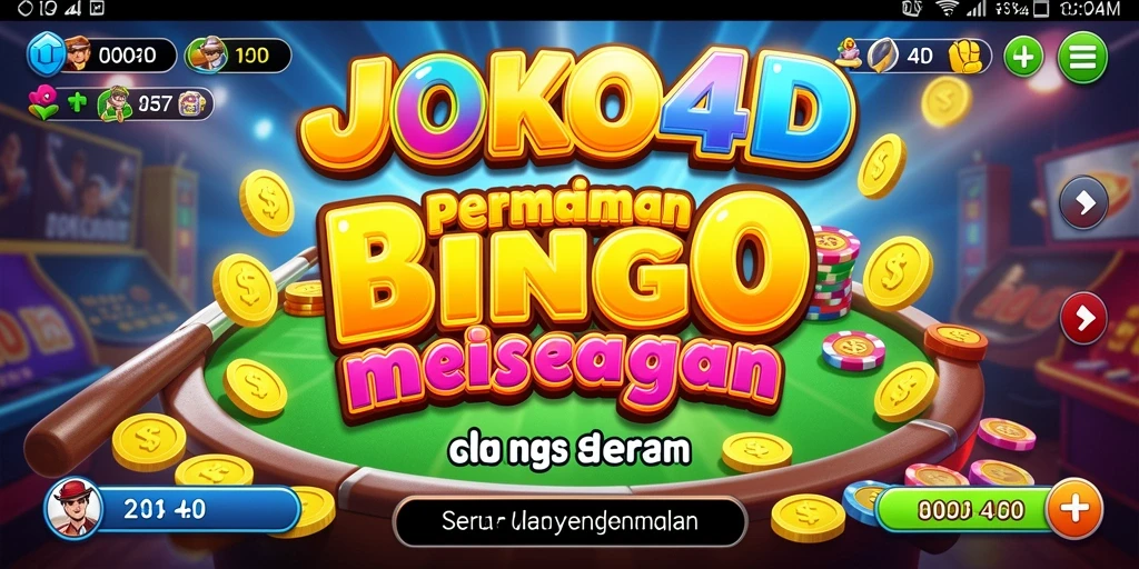 Tampilan gameplay JOKO4D yang seru dalam permainan Bingo.