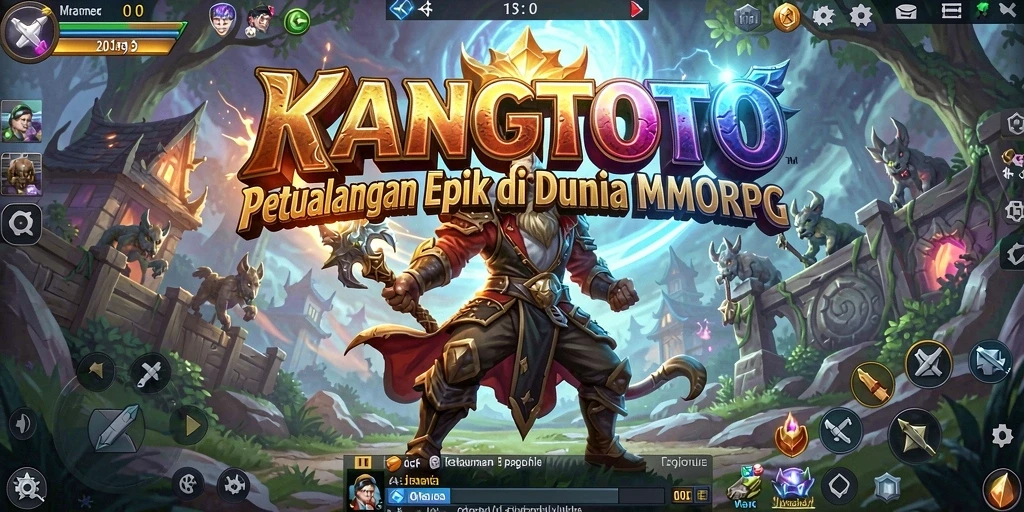 Screenshot gameplay KANGTOTO menampilkan aksi seru dalam dunia MMORPG.