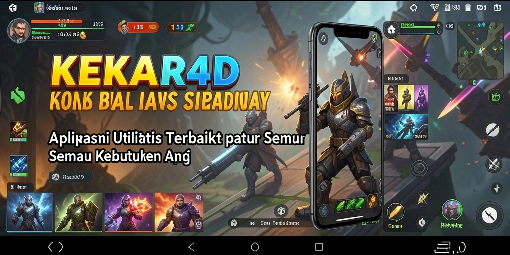 Tampilan antarmuka utama KEKAR4D dengan fitur-fitur utilitas.