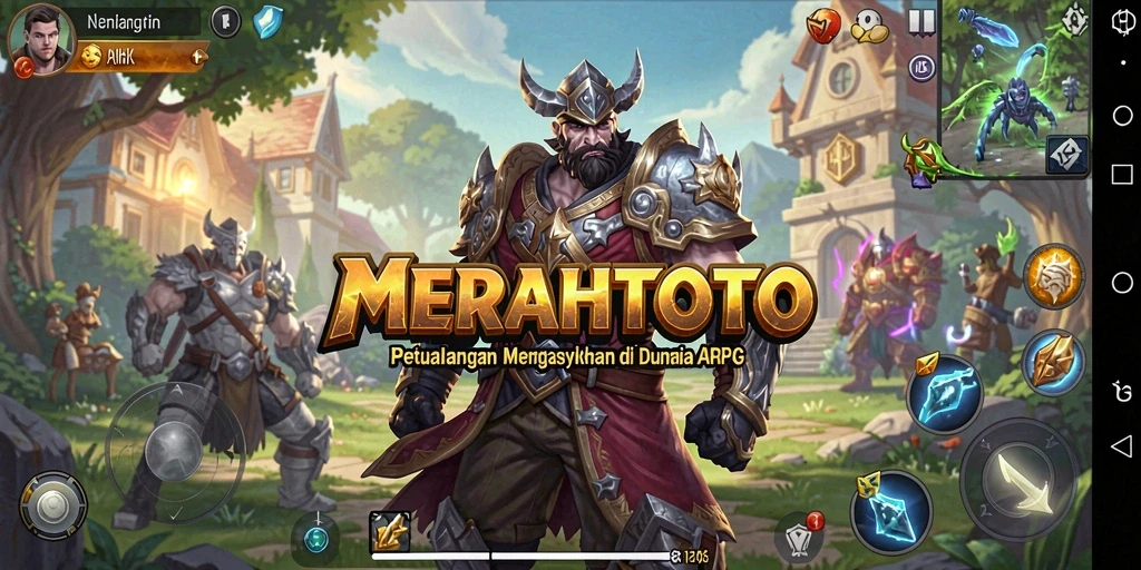 Tampilan menakjubkan gameplay ARPG di MERAHTOTO.