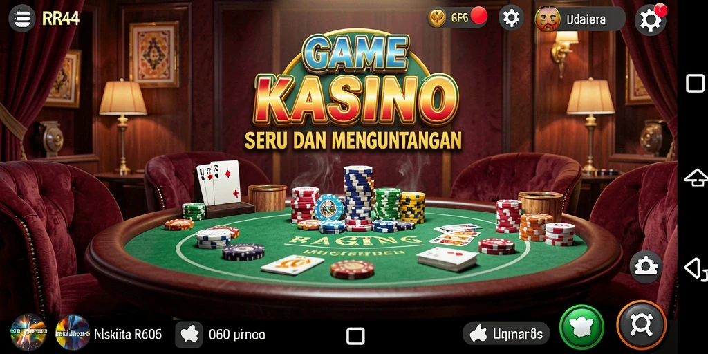 Tampilan grafis menarik dari gameplay Kasino RR44 yang mengesankan.