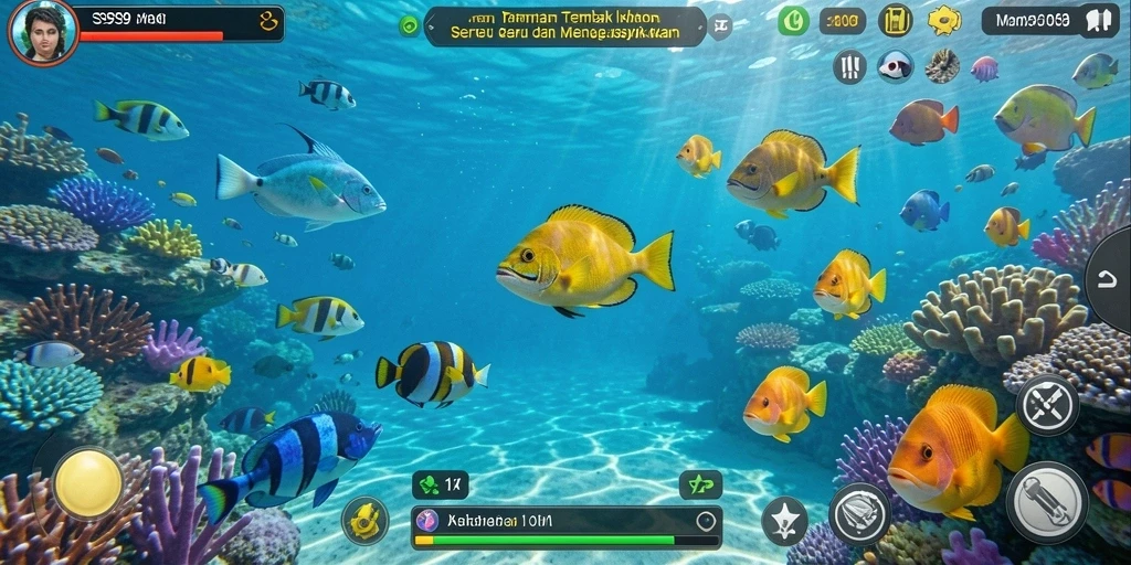 Gameplay seru menghancurkan ikan di S9S9.