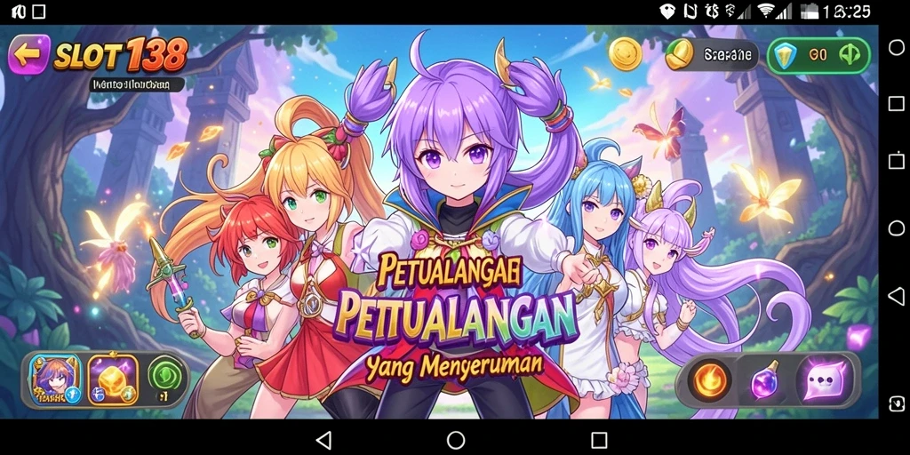 Screenshot gameplay SLOT138 menampilkan aksi seru dan karakter anime yang menarik.