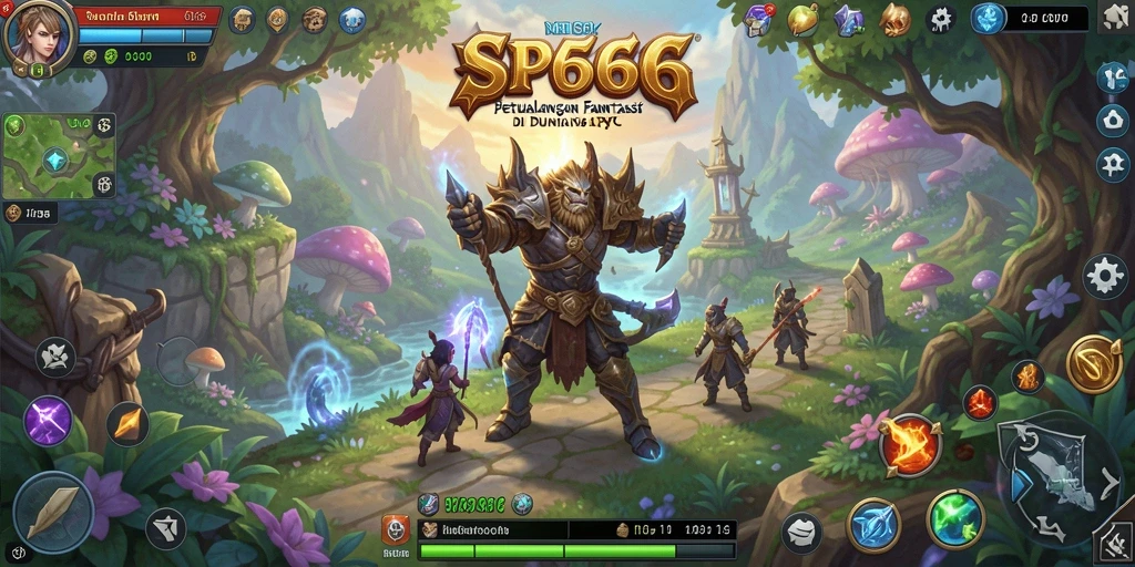 Menampilkan aksi pertarungan seru dalam dunia RPG yang menakjubkan.