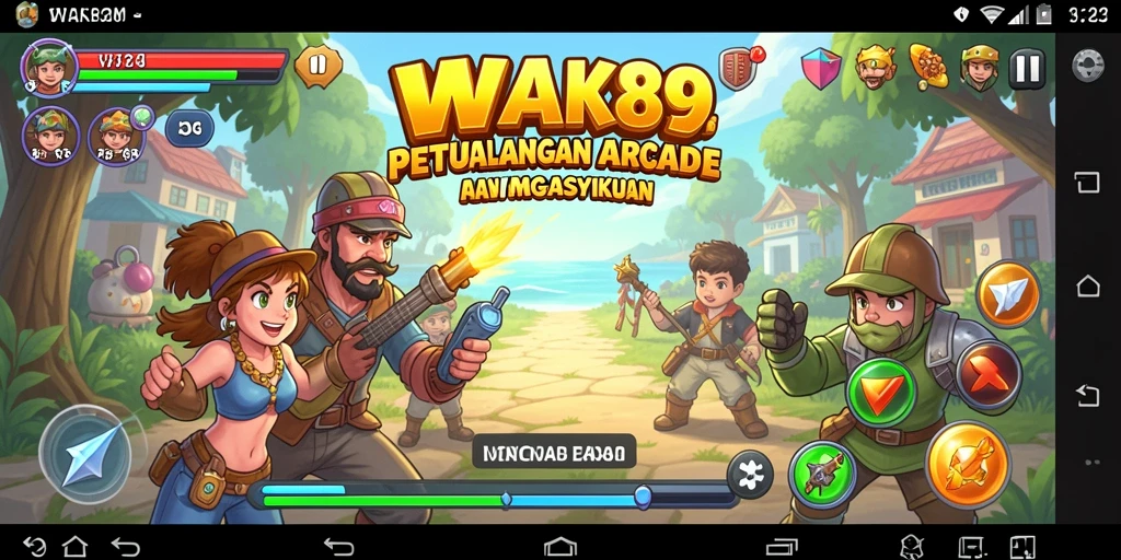 Screenshot gameplay WAK89 menunjukkan aksi mendebarkan dan tantangan seru.